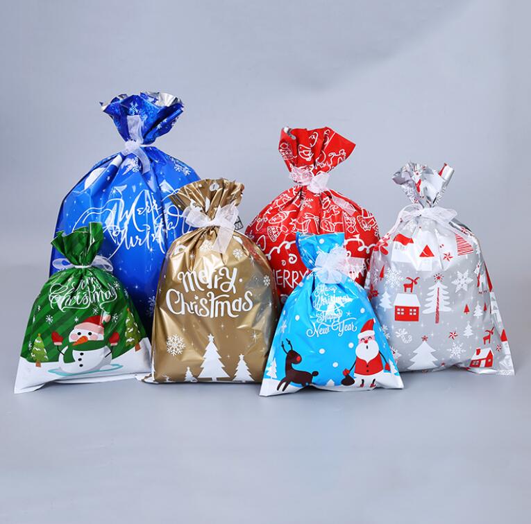 30PCS Drawstring Gift Bags Christmas Party Wedding Favors Bags Draw String Pouch Christmas Gift Bags